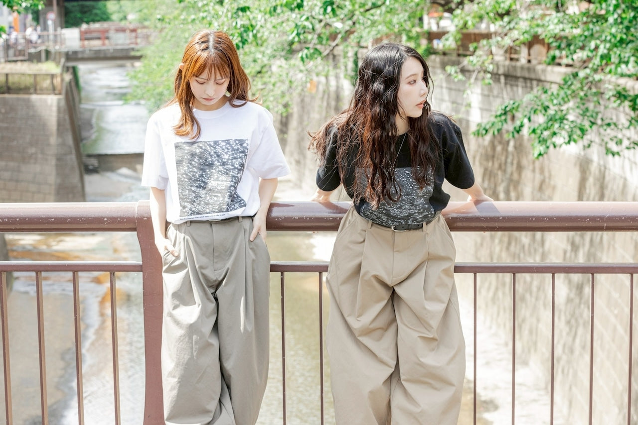 FEEDBACK River Photo Print T-shirt WHITE